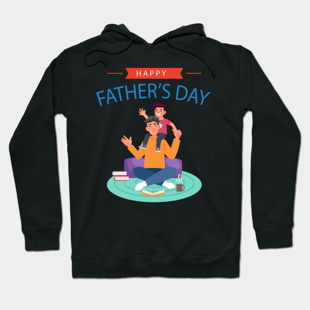 happy fathers day premium gift from son Hoodie by Spring Moon